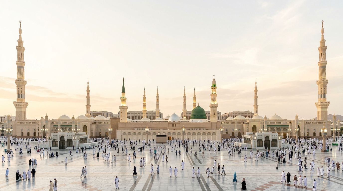 Prophet Mosque in daylight